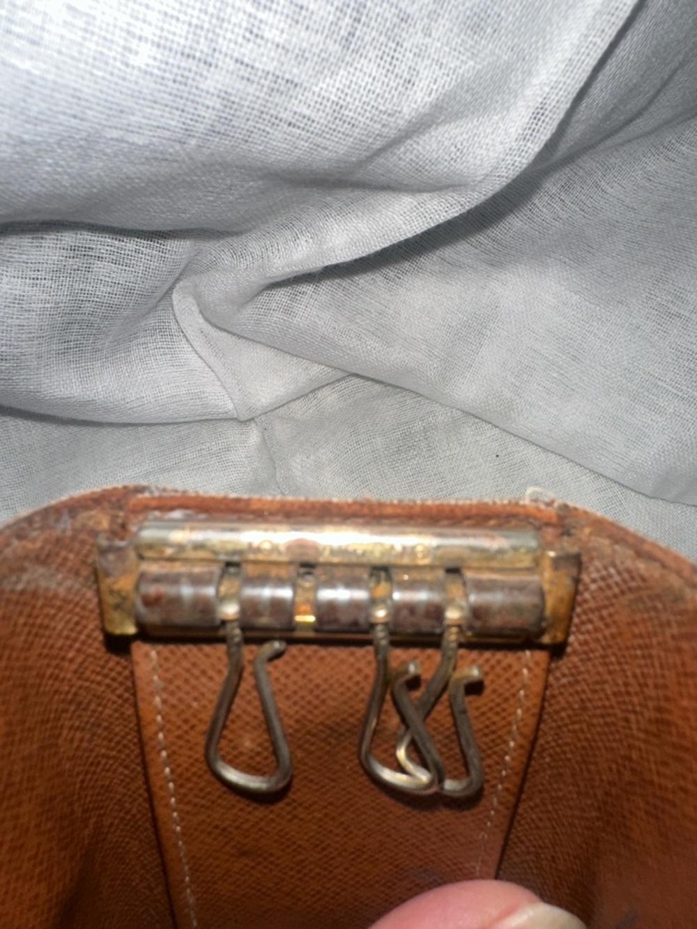 Louis Vuitton Monogram Canvas Key & Card Holder Dark Brown w/Gold Hardware 💯% - Picture 11 of 14